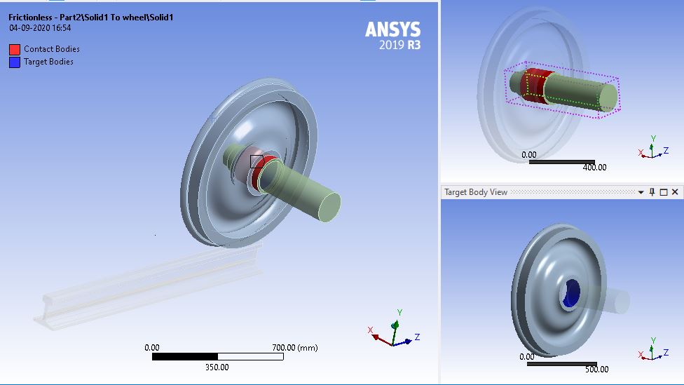 Railwheel and Track structural analysis using Ansys workbench : Skill-Lync