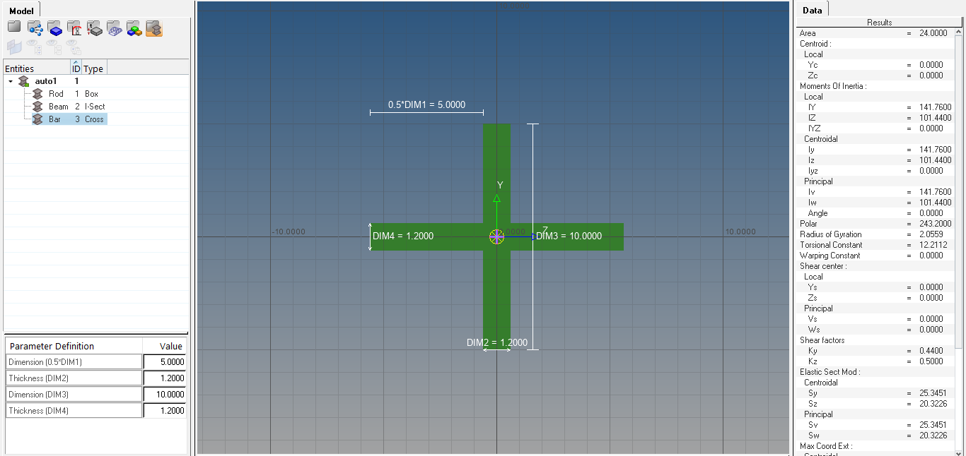 Creating 1D elements for the given component using Hypermesh SkillLync