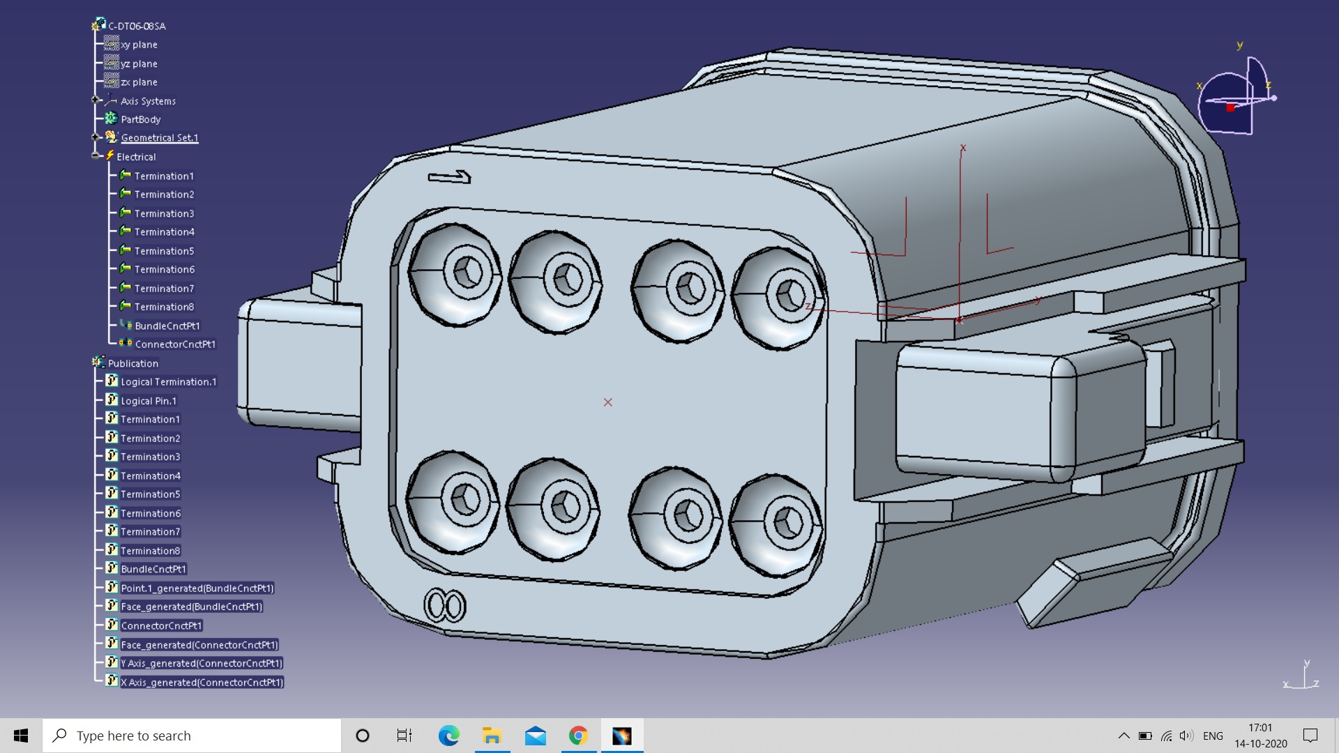Wiring harness design in CATIA V5 3D modeling Week 2 Challlenge