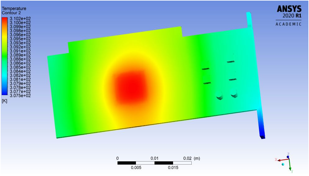 Conjugate Heat Transfer Analysis on a graphics card. SkillLync