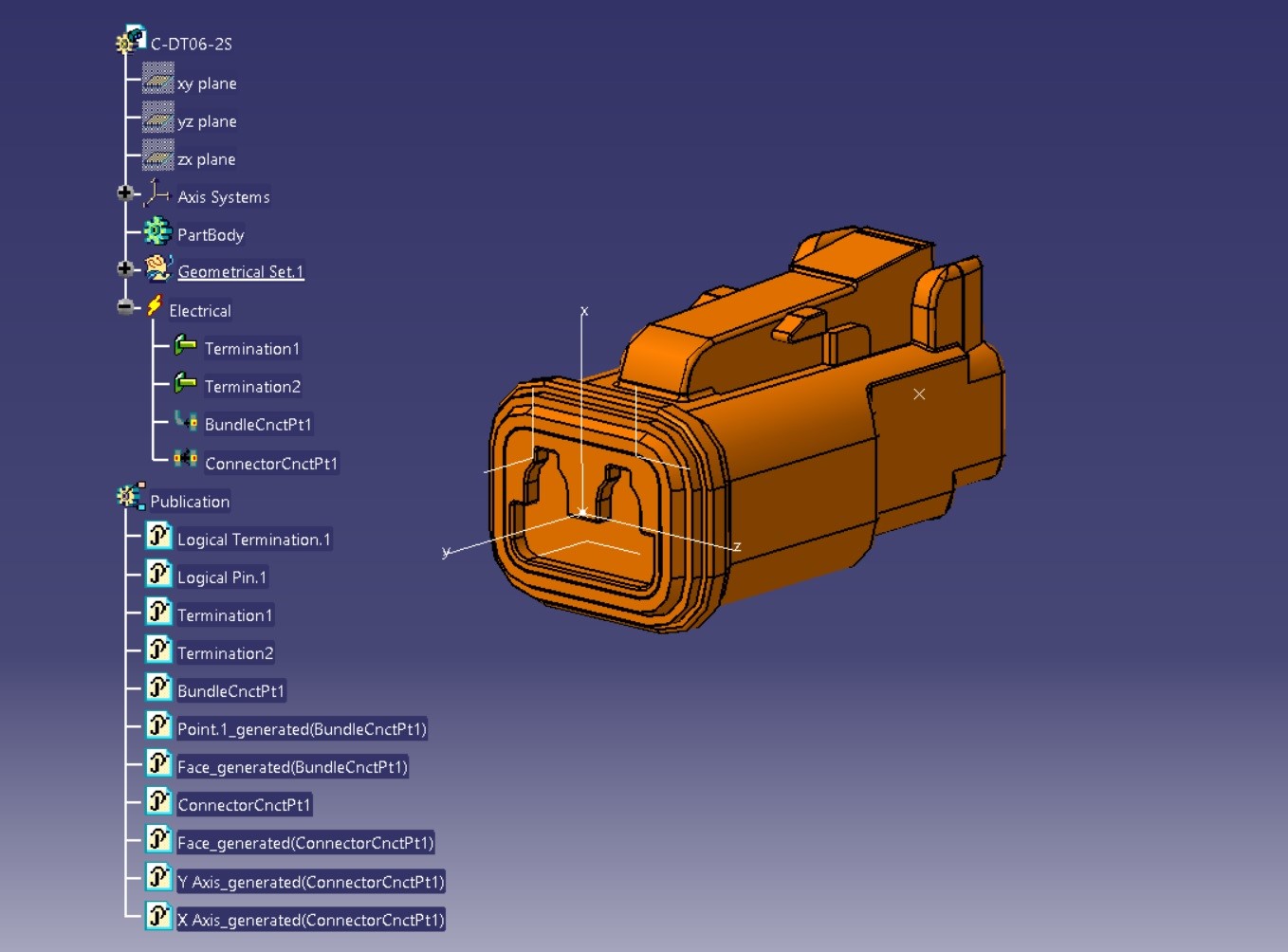 Wiring harness design in CATIA V5 3D modeling Week 4 Challenge