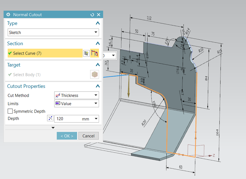 Advanced Sheet Metal Design Using NX Cad Challenge_7_ Metal bracketII