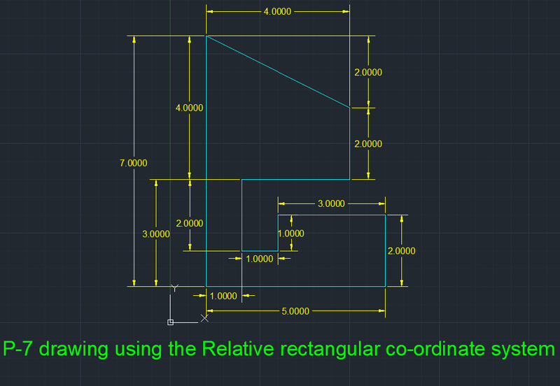 AutoCAD_Drafting images by Coordinate System Methods_Week 1 : Skill-Lync