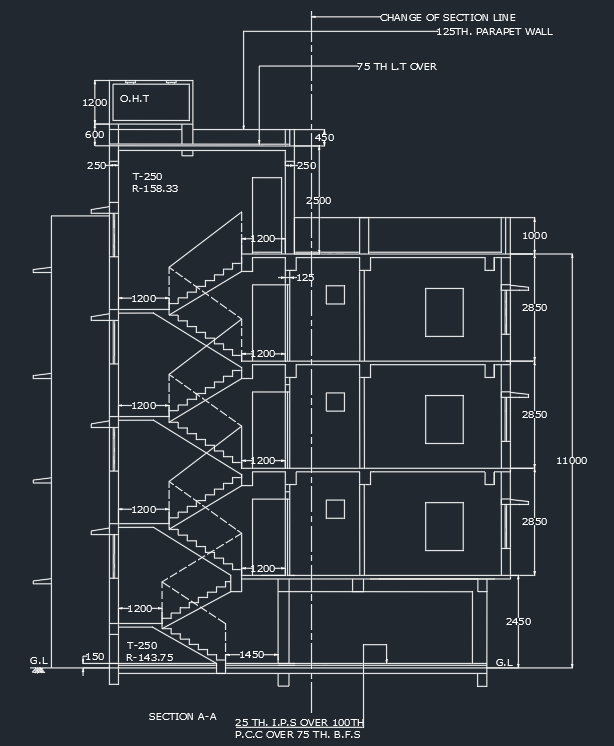 Creating a Layout, Section and Elevation with dimensions using AutoCad