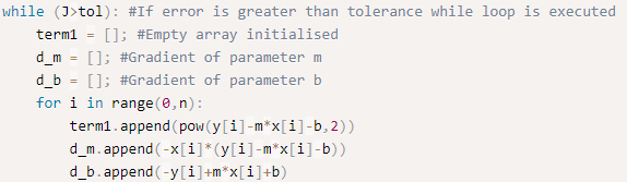 Implementing Gradient Descent in Python with MSE loss function : Skill-Lync