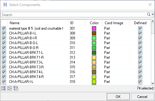 Components for master and slave nodes