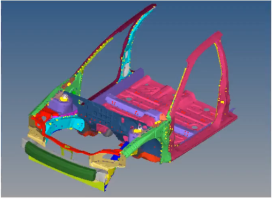 Frontal crash model