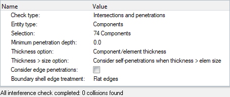 intersection and penetration check