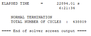 no of cycles