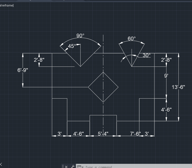 Drafting of various geometries using Chamfer, Fillet tool in AutoCad