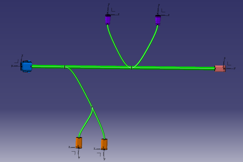 Wiring harness design in CATIA V5 3D modeling Week 4 Challenge
