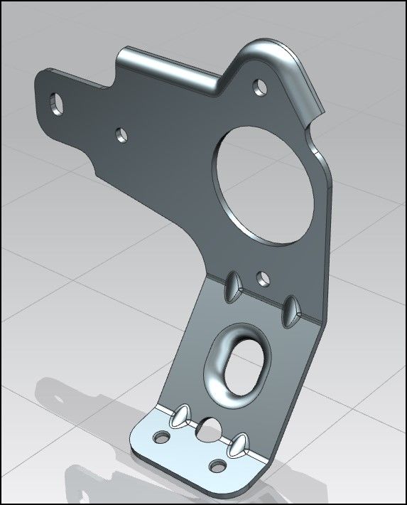 Advanced Sheet Metal Design Using NX Cad Challenge_7_ Metal bracketII