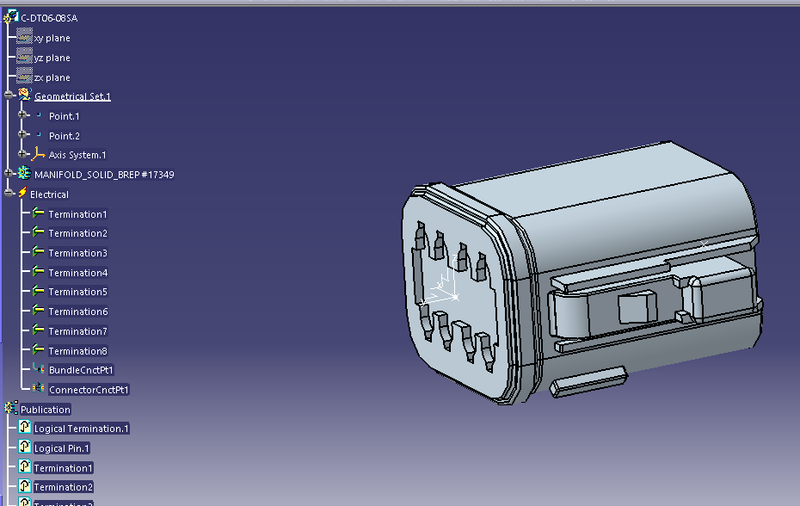 Wiring harness design in CATIA V5 - 3D modeling Week 4 Challenge