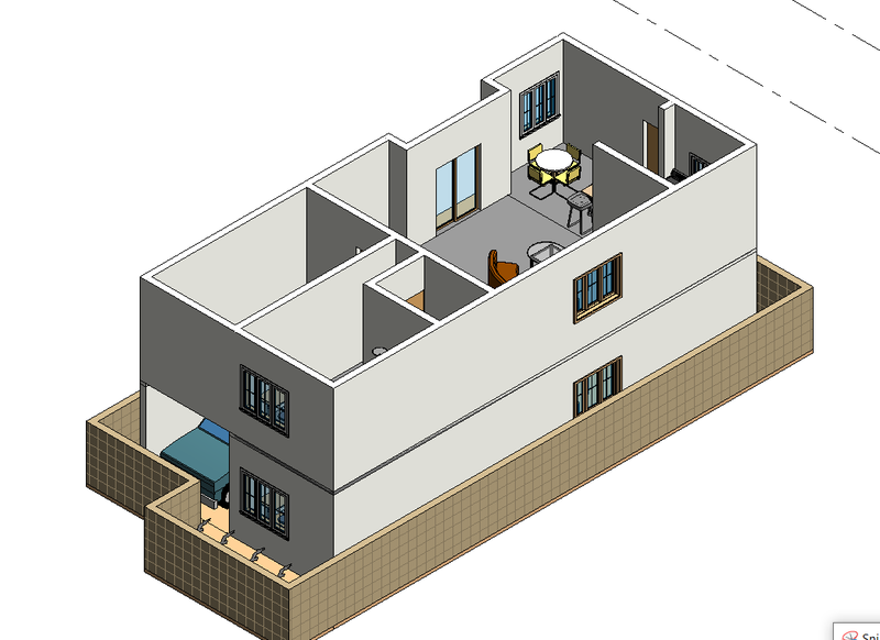 Creating Walls, Partition walls and Floors for a residential layout