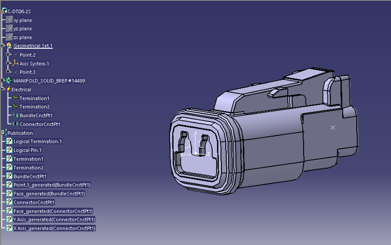 Wiring harness design in CATIA V5 3D modeling Week 4 Challenge