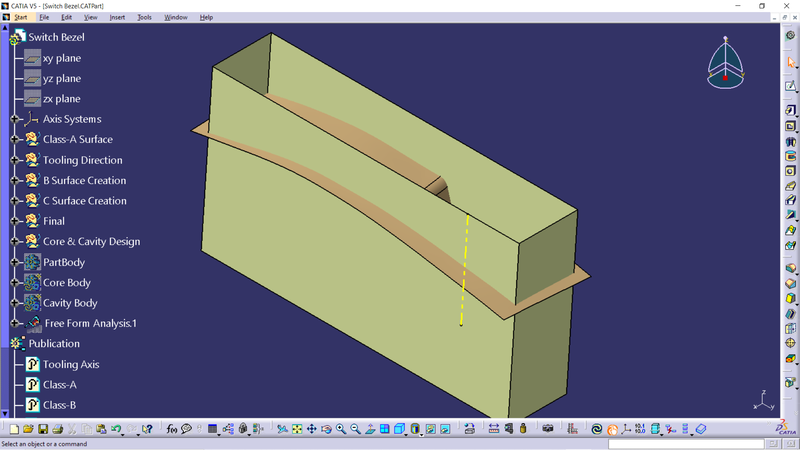 CORE AND CAVITY DESIGN OF A GIVEN COMPONENT : Skill-Lync