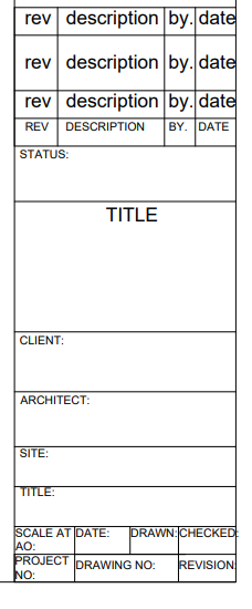 isometric paper with title block