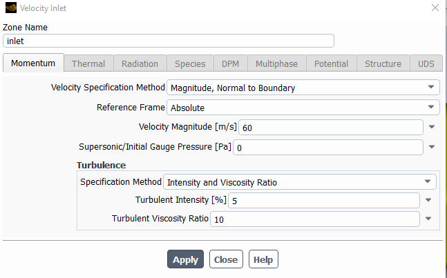Boundary conditions